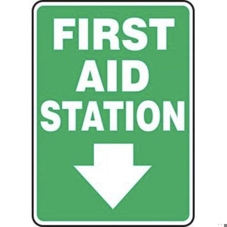 Accuform SAFETY SIGN FIRST AID STATION SIGN MFSD561VS MFSD561VS
